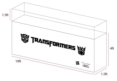 Transformers Movie toys showcases